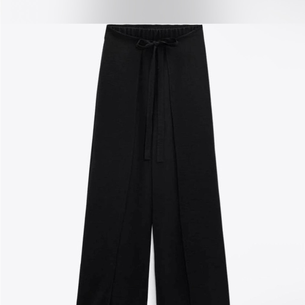 Zara Black Wide-Leg Pants